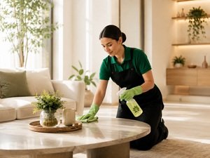 Organic cleaning service in Dubai using eco-friendly products by HMCS